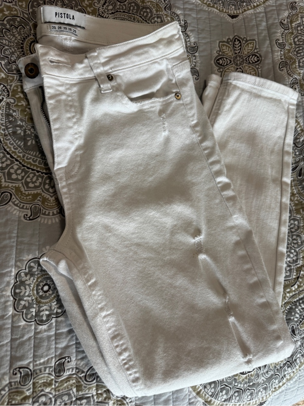 Pistola White Denim Jeans